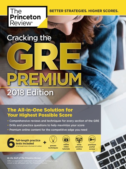 Title details for Cracking the GRE Premium Edition with 6 Practice Tests, 2018 by Princeton Review - Available